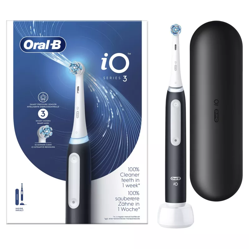 Oral-B elektrische Zahnbürste Erwachsener Rotierend-oszillierende Zahnbürste Schwarz Weiß