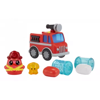 MGA Entertainment DohKins Feuerwehrauto & Feuerwehrmann, Knete-Spielset, Mehrfarbig, Kind, Junge/Mädchen, 3 Jahr(e), 99 Jahr(e)