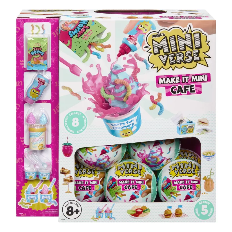Miniverse Make It Mini Foods: Café in PDQ Serie 5 (Wave A), 8 Jahre, Mehrfarbig, Kunststoff