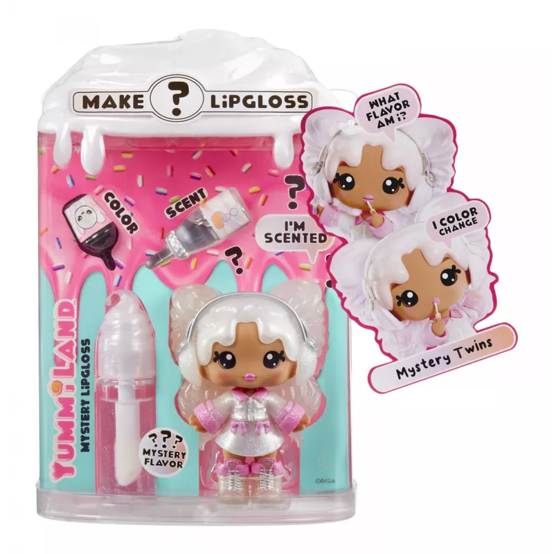 MGA Entertainment Yummiland Lip Gloss Puppe Series 2- Mystery Chase 1 (Sprinkles/Ava Ice Cream)