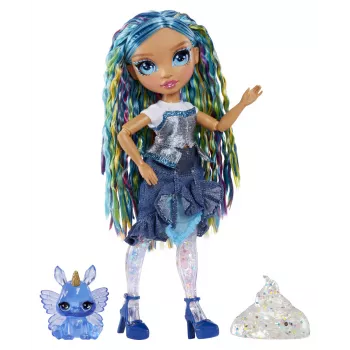 Rainbow High Rainbow Shimmers mit Slime Modepuppe - Skyler (blau)