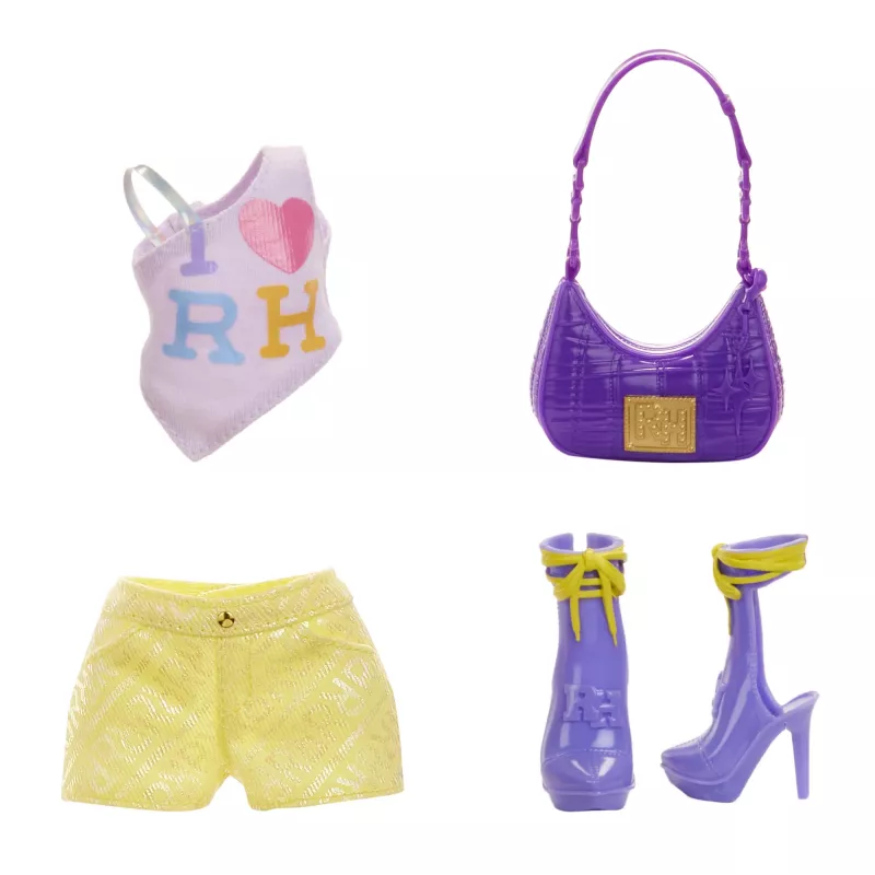 Rainbow High My Fashion Style Fashion Dolls- Violet, Modepuppe, Weiblich, 4 Jahr(e), Junge/Mädchen, 280 mm, Mehrfarbig