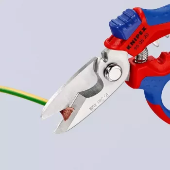 Knipex 95 05 20 SB Zange Edelstahl Kunststoffgriff Blau Rot