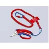Knipex 95 05 20 SB Zange Edelstahl Kunststoffgriff Blau Rot