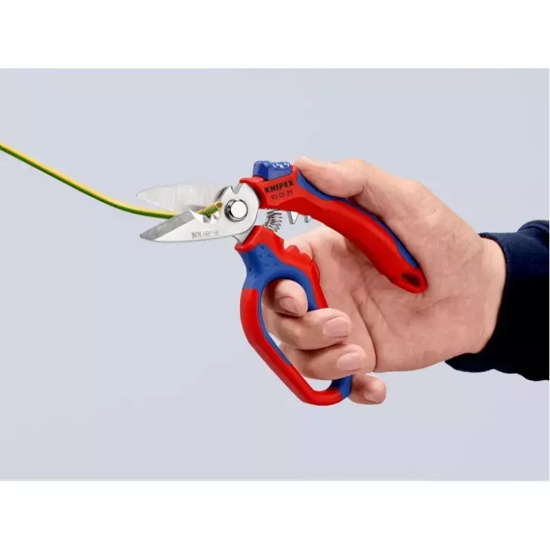 Knipex 95 05 20 SB Zange Edelstahl Kunststoffgriff Blau Rot
