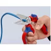 Knipex 95 05 20 SB Zange Edelstahl Kunststoffgriff Blau Rot