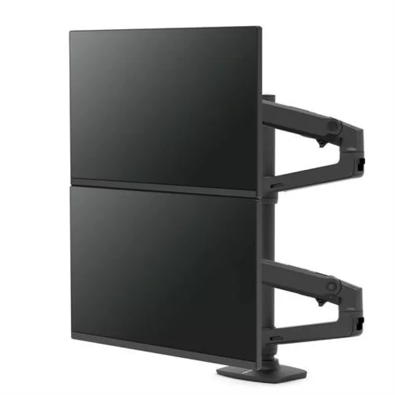 ERGOTRON LX Dual-Stacking-Arm, hohe Stange (mattschwarz)