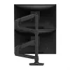 ERGOTRON LX Dual-Stacking-Arm, hohe Stange (mattschwarz)