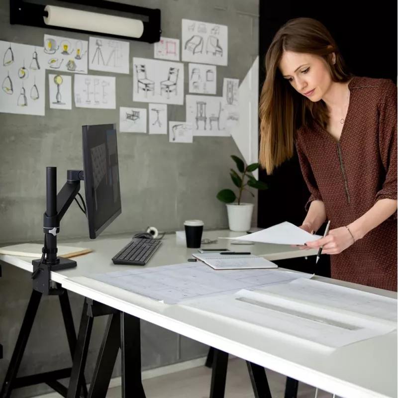 ERGOTRON NX Monitorarm - mattschwarz