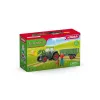 Traktor mit Anhänger Schleich FARM WORLD 42608 Schwarz Grün Rot Gelb