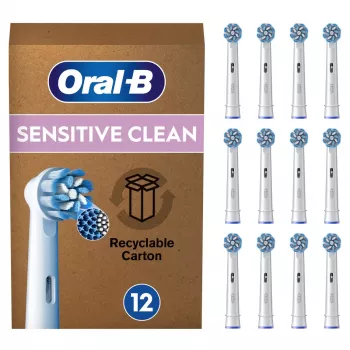 Zahnbürstenköpfe Oral-B Sensitive Clean 12 Stück Weiß