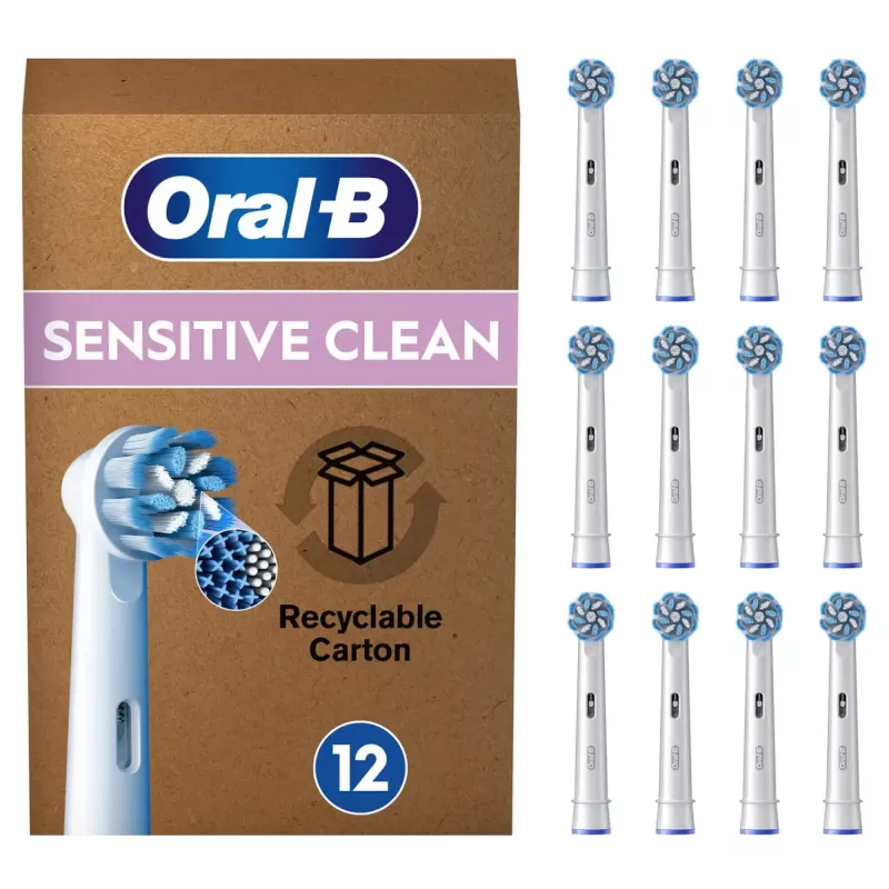 Zahnbürstenköpfe Oral-B Sensitive Clean 12 Stück Weiß