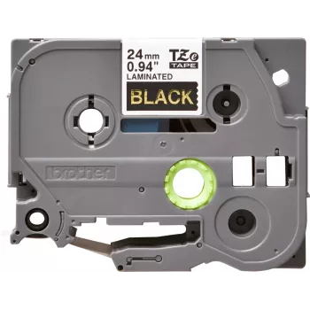 Label tape Brother TZe354 24mm Gold on Schwarz