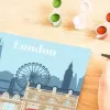 Malset Ravensburger CreArt — Colorful London (Modell 23525) zum Malen auf Leinwand mit nummerierter Anleitung
