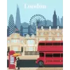 Malset Ravensburger CreArt — Colorful London (Modell 23525) zum Malen auf Leinwand mit nummerierter Anleitung