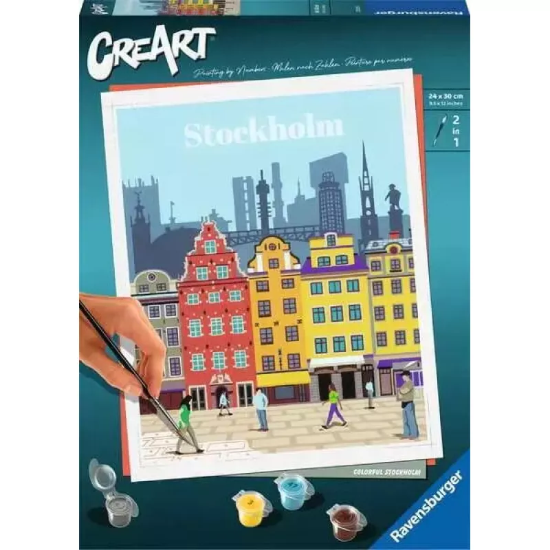 Malset Ravensburger CreArt Colorful Stockholm, Modell 23520