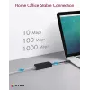ICY BOX USB 3.0 A-Typ auf RJ-45 Ethernet-Port, Kabelgebunden, USB, Ethernet, 1000 Mbit/s, Schwarz