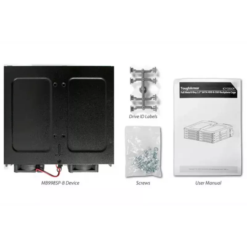 Disk-Array Icy Dock MB998SP-B Schwarz 8 Laufwerke