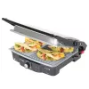 Kontaktgrill CECOTEC Rock'nGrill 2000 — 2000 W, rechteckig, schwarz/Edelstahl, einstellbarer Thermostat, 340×330×130 mm