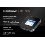 Mobilfunk-Router Netgear Nighthawk M7 Pro – Tri-Band Wi‑Fi 2,4/5/6 GHz, 5G Sub6, LTE, Gigabit-Ethernet, USB-C, tragbar, schwarz