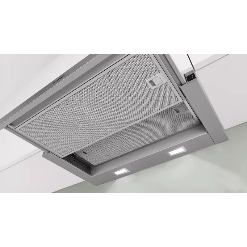 Bosch Serie 2 DFL063W57 Dunstabzugshaube halbintegriert (ausziehbar) Metallic, Silber 351 m³/h