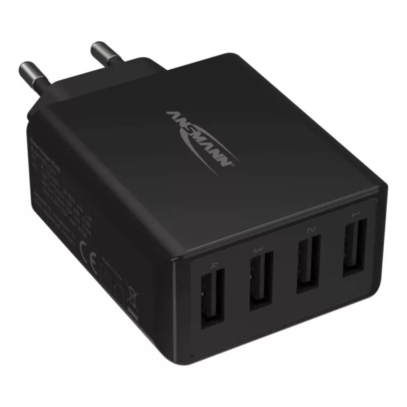 ANSMANN Wand-USB-Ladegerät 4 Ports