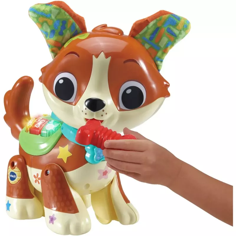 Spielfigur VTech Run With Me Puppy 80-552564 interaktives Lernspielzeug mit Geräuschen und Bewegung