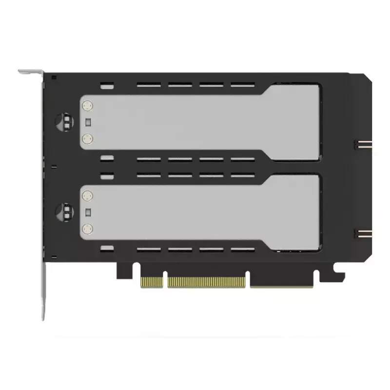 Icy Dock ExpressSlot Elite Schnittstellenkarte MB842MP-B — PCIe Hot-Swap-Adapter für 2,5-Zoll-Laufwerksschächte, schwarz/silber