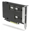 Icy Dock ExpressSlot Elite Schnittstellenkarte MB842MP-B — PCIe Hot-Swap-Adapter für 2,5-Zoll-Laufwerksschächte, schwarz/silber