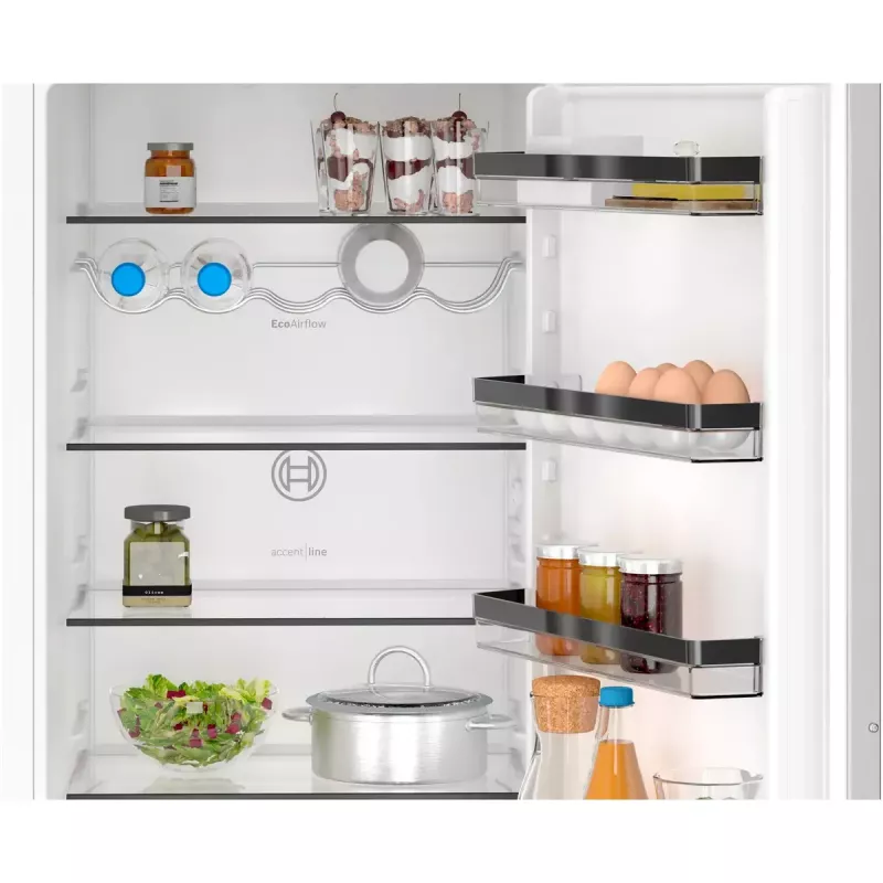 Einbau-Kühl-Gefrierkombination Bosch Serie 4 KIN96VFD0 — 290 l gesamt (215 l Kühlteil / 75 l Gefrierteil), NoFrost, Gefrierteil unten, wechselbarer Türanschlag