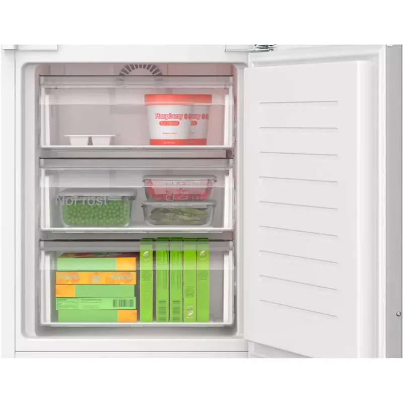 Einbau-Kühl-Gefrierkombination Bosch Serie 4 KIN96VFD0 — 290 l gesamt (215 l Kühlteil / 75 l Gefrierteil), NoFrost, Gefrierteil unten, wechselbarer Türanschlag