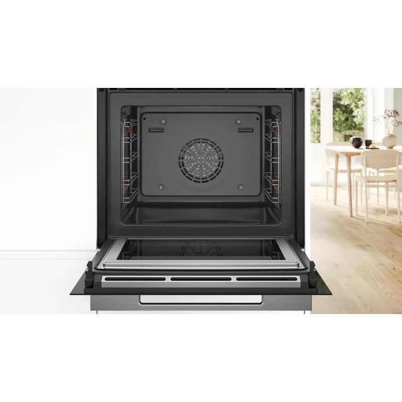 Einbau-Backofen Bosch Serie 8 HMG7361B1, 67 L, 3600 W, schwarz, Touch-Bedienung