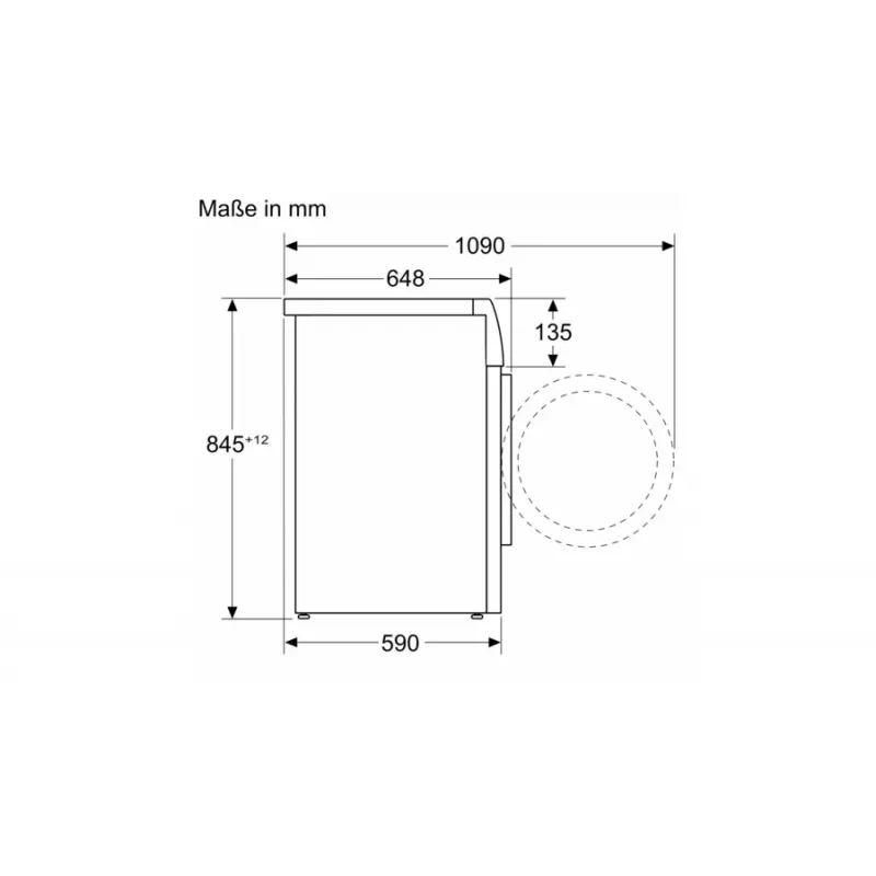 Bosch Serie 8 WGB244A40 Frontlader-Waschmaschine, 9 kg, 1400 U/min, i-Dos, Weiß/Schwarz
