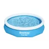 Bestway Fast Set Rund Aufblasbarer Pool-Set 3,05 m x 66 cm, 3200 L, Aufblasbarer Pool, Kind & Erwachsener, Blau, Weiß, 9,26 kg