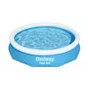 Bestway Fast Set Rund Aufblasbarer Pool-Set 3,05 m x 66 cm, 3200 L, Aufblasbarer Pool, Kind & Erwachsener, Blau, Weiß, 9,26 kg