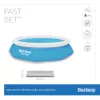 Bestway Fast Set Rund Aufblasbarer Pool-Set 3,05 m x 66 cm, 3200 L, Aufblasbarer Pool, Kind & Erwachsener, Blau, Weiß, 9,26 kg