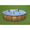 Bestway 56977 Aufstellpool Stahlrahmenpool Rund 23062 L Braun