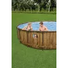 Bestway 56977 Aufstellpool Stahlrahmenpool Rund 23062 L Braun