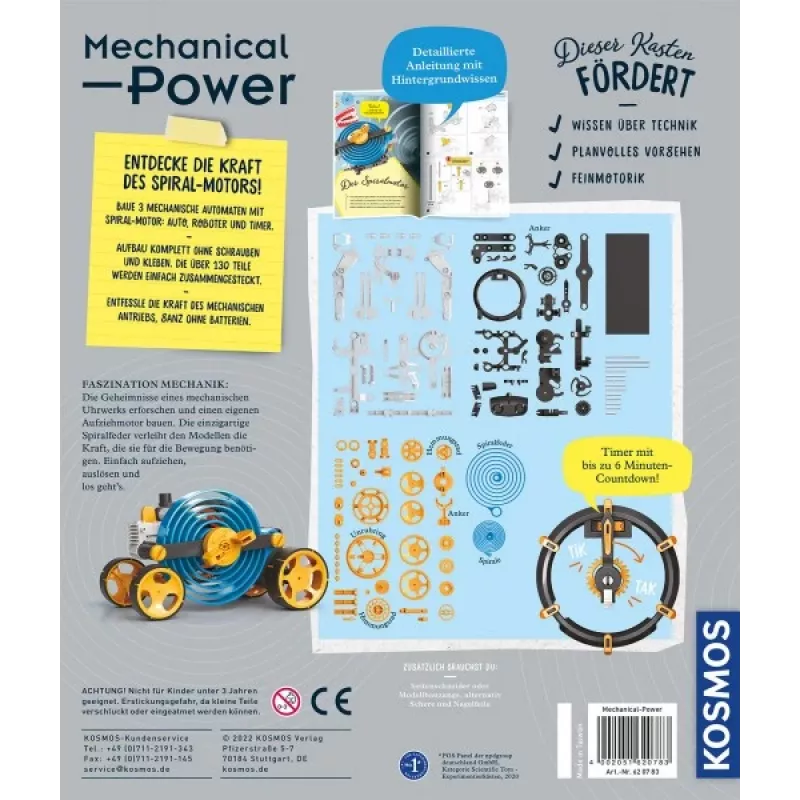 Kosmos Mechanical Power, Robot, Engineering, 8 Jahr(e), Multicolour