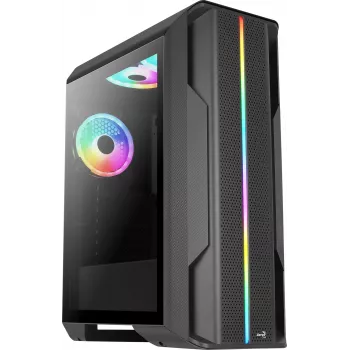 Aerocool SPLINTER DUO ATX-Gaming-Gehäuse 3x ARGB 12cm-Lüfter + Front-Mesh