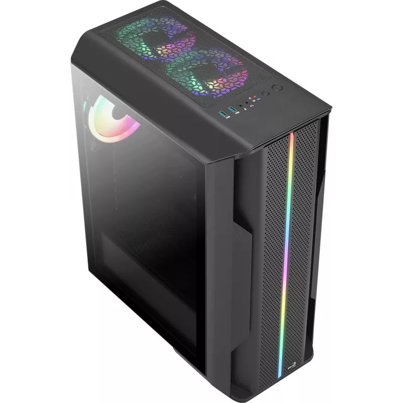 Aerocool SPLINTER DUO ATX-Gaming-Gehäuse 3x ARGB 12cm-Lüfter + Front-Mesh