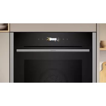 Neff N 70 B24CR71N0 Backofen 71 L Schwarz, Edelstahl