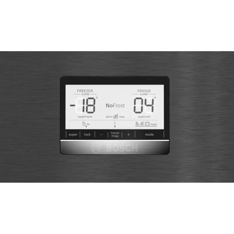 Bosch Serie 6 KGN76AXDR Kühl-Gefrierkombination, freistehend, 526 L, Schwarz
