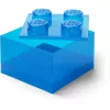 Aufbewahrungsbox Room Copenhagen LEGO Storage Brick 4 Top Lid Glitter — blau/transparent