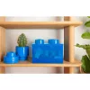 Aufbewahrungsbox Room Copenhagen LEGO Storage Brick 4 Top Lid Glitter — blau/transparent