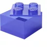 Aufbewahrungsbox Room Copenhagen LEGO Storage Brick 4 Top Lid Glitter — lila/transparent