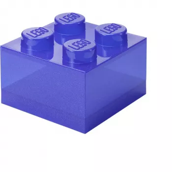 Aufbewahrungsbox Room Copenhagen LEGO Storage Brick 4 Top Lid Glitter — lila/transparent