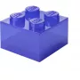 Aufbewahrungsbox Room Copenhagen LEGO Storage Brick 4 Top Lid Glitter — lila/transparent