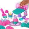 Kinetic Sand Shimmer, Einhorn-Bäckerei-Spielset, 16 oz (Schimmer-Türkis und Pink Neon), 8 Einhorn-Werkzeuge, sensorisches Spielzeug für Kinder ab 3 Jahren