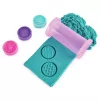 Kinetic Sand Shimmer, Einhorn-Bäckerei-Spielset, 16 oz (Schimmer-Türkis und Pink Neon), 8 Einhorn-Werkzeuge, sensorisches Spielzeug für Kinder ab 3 Jahren